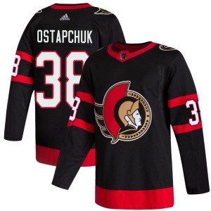 Zack Ostapchuk Youth Adidas Ottawa Senators Authentic Black 2020/21 Home Jersey