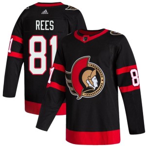 Jamieson Rees Youth Adidas Ottawa Senators Authentic Black 2020/21 Home Jersey