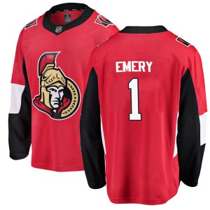 Ray Emery Men's Fanatics Branded Ottawa Senators Breakaway Red Home Jersey
