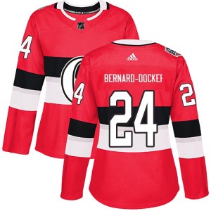 Jacob Bernard-Docker Women's Adidas Ottawa Senators Authentic Red 2017 100 Classic Jersey