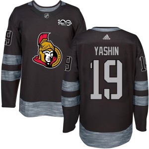 Alexei Yashin Men's Ottawa Senators Authentic Black 1917-2017 100th Anniversary Jersey