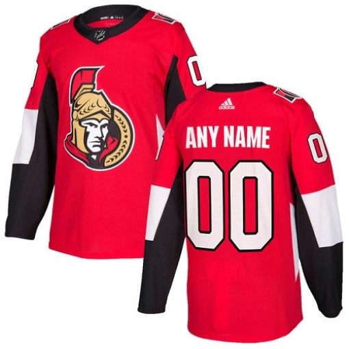 Custom Youth Adidas Ottawa Senators Authentic Red Home Jersey